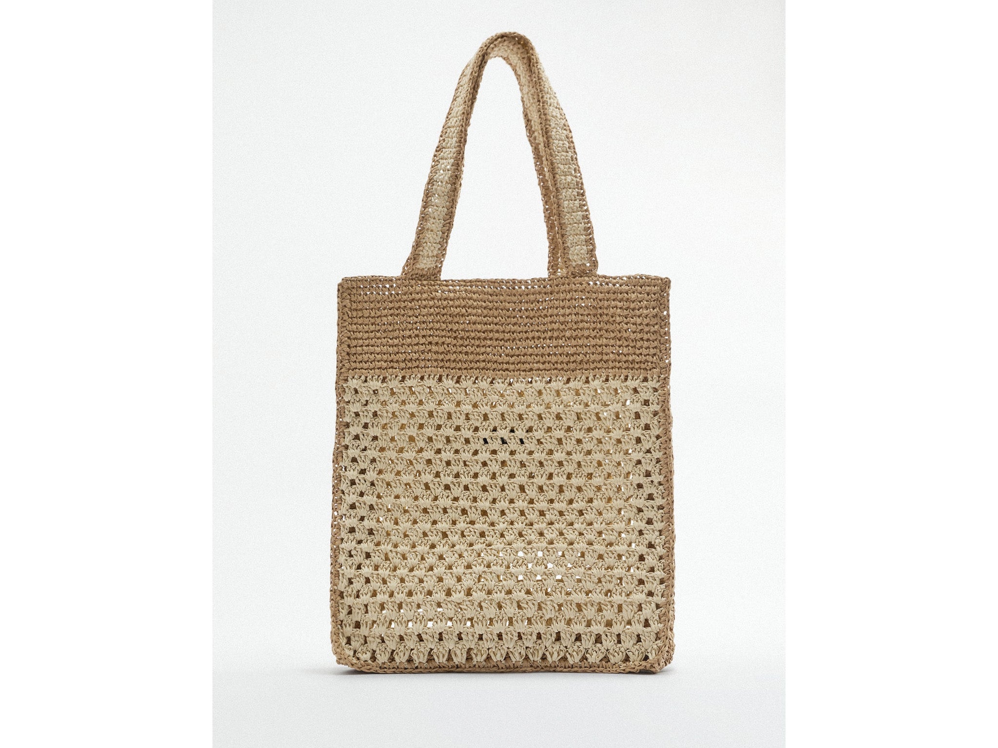 Zara natural 2025 tote bag